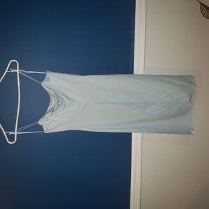 Chic Sky Blue Slip Dress